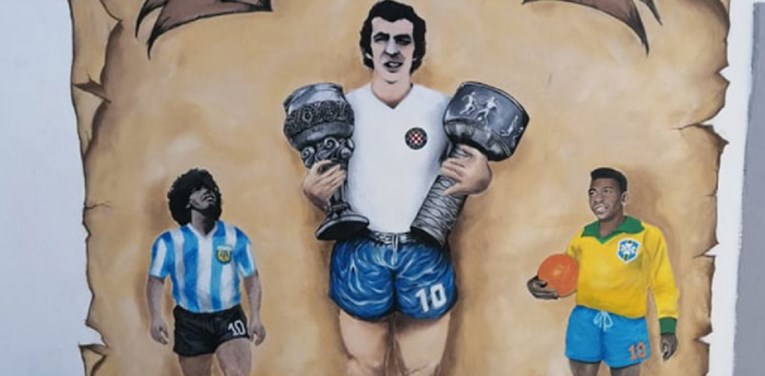 Pele, Maradona i Jurica: Pogledajte predivan mural u čast velikom Jurici Jerkoviću