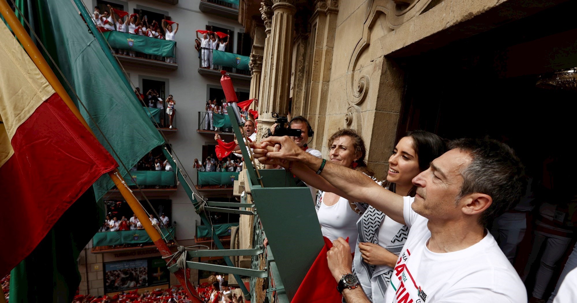 Utrke s bikovima u Pamploni otvorili propalestinski aktivisti