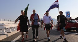 FOTO Veterani krenuli iz Vukovara pa prešli preko Pelješkog mosta