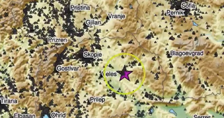 Slab potres u Makedoniji