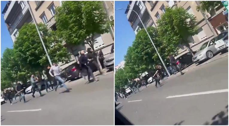 VIDEO Delije i Grobari potukli se u centru Beograda prije "Večitog derbija"