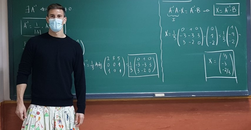 Učitelji u Španjolskoj nose suknje u znak podrške učeniku koji je zbog toga izbačen