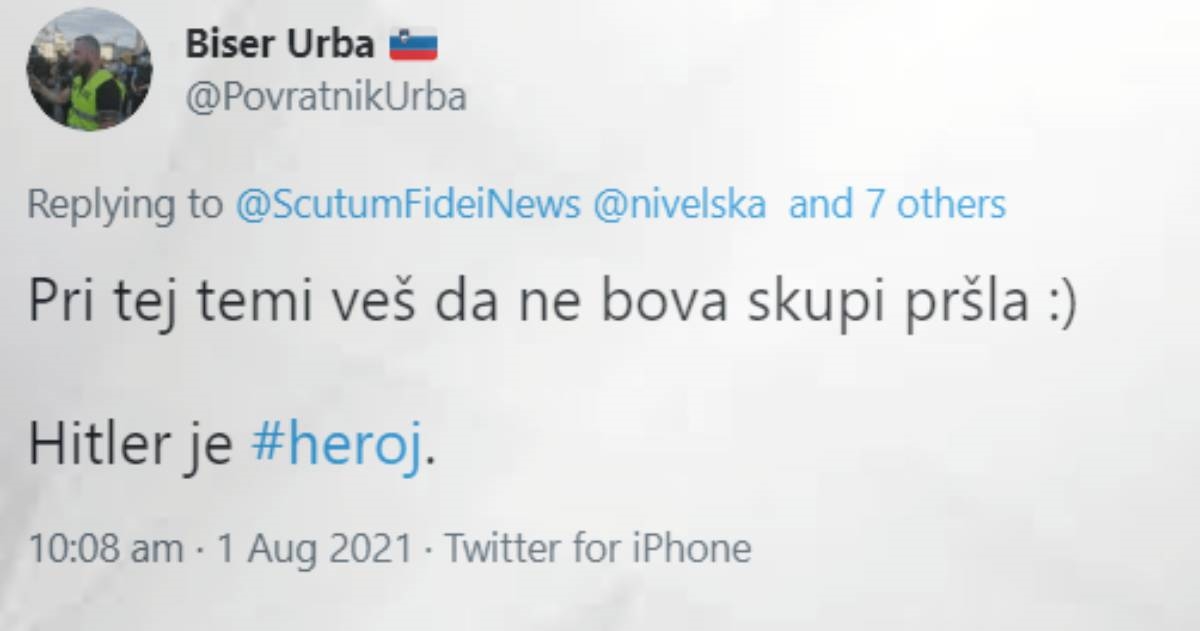 Slovenac na Twitteru objavio da je Hitler heroj, odmah se javila njemačka ambasada