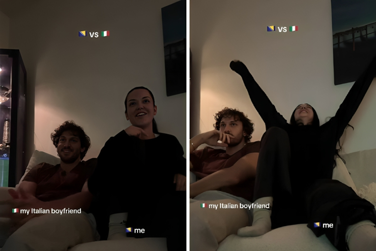 Manekenka iz BiH s dečkom Talijanom gledala Zmajeve, snimka postala hit