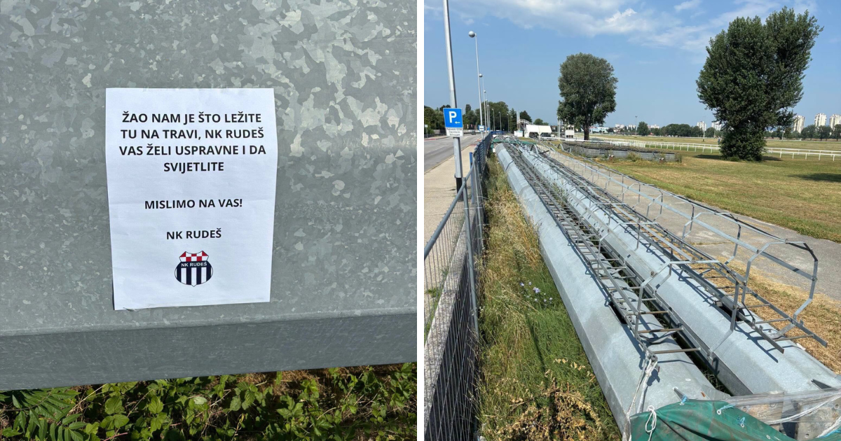 Rudeš oblijepio napuštenu rasvjetu i objavio pismo Tomaševiću: "Mislimo na vas"