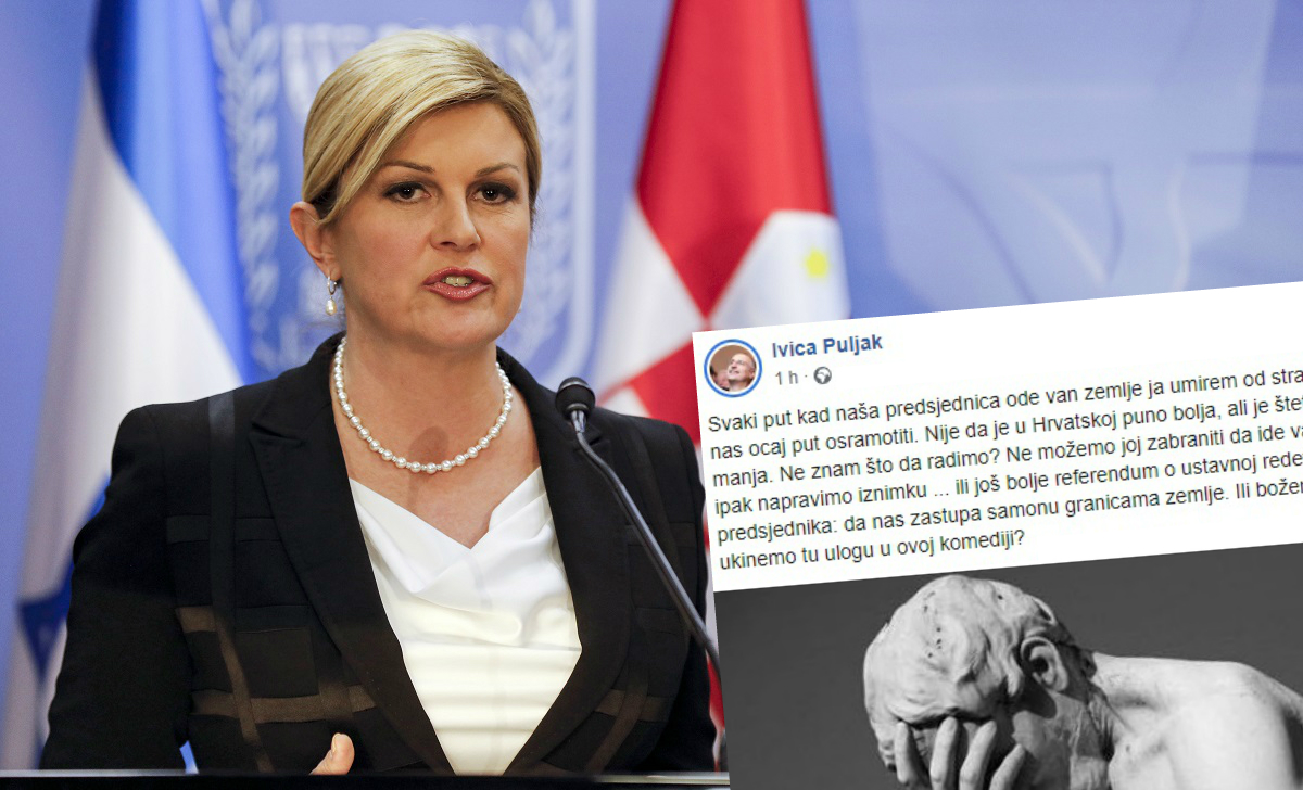 Puljak: Umirem od straha svaki put kad Kolinda ode van zemlje