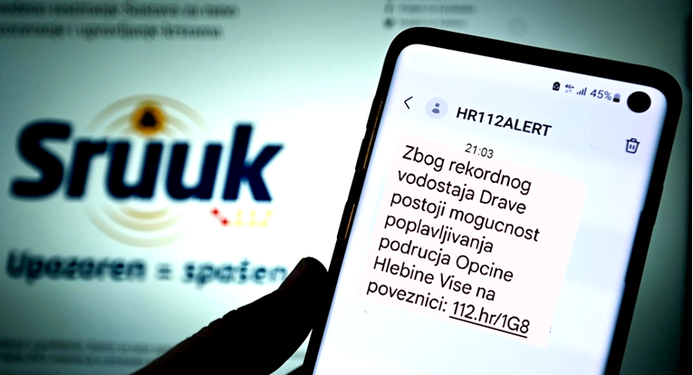 Poslan državni SMS upozorenja, dobili ga ljudi kod Koprivnice