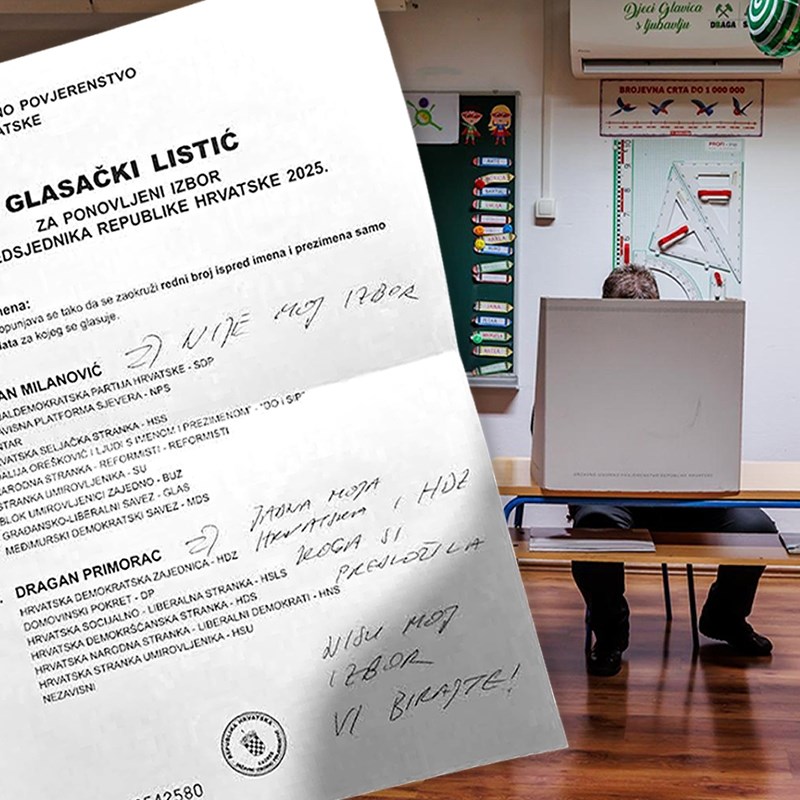 "Odjebite obojica": Što su sve Hrvati pisali na glasačke listiće