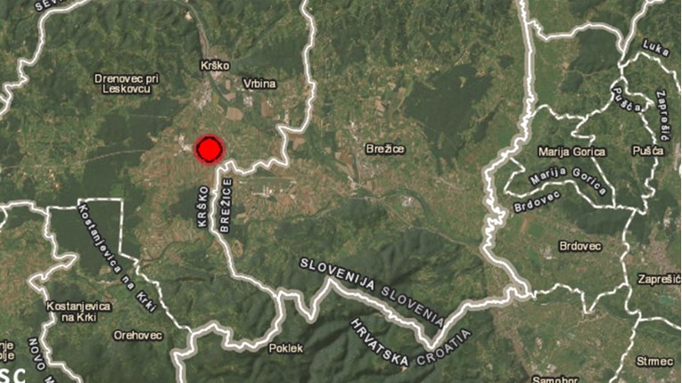 Slab potres s epicentrom između Krškog i Brežica