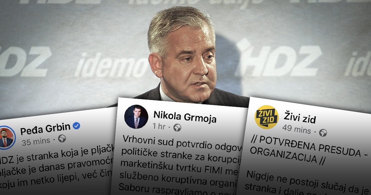 Pljušte reakcije na presudu Ivi Sanaderu i HDZ-u