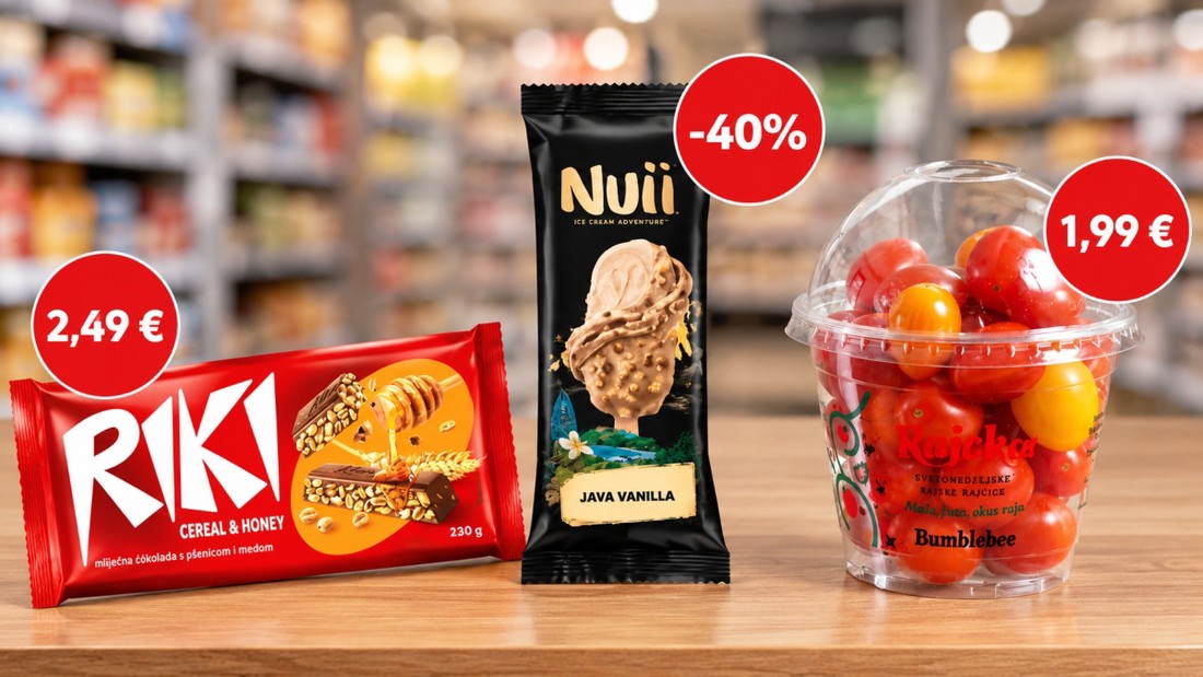 Novi tjedan, nove super akcije: Čokolada 2,49 €, rajčice 1,99 €, sladoled -40%