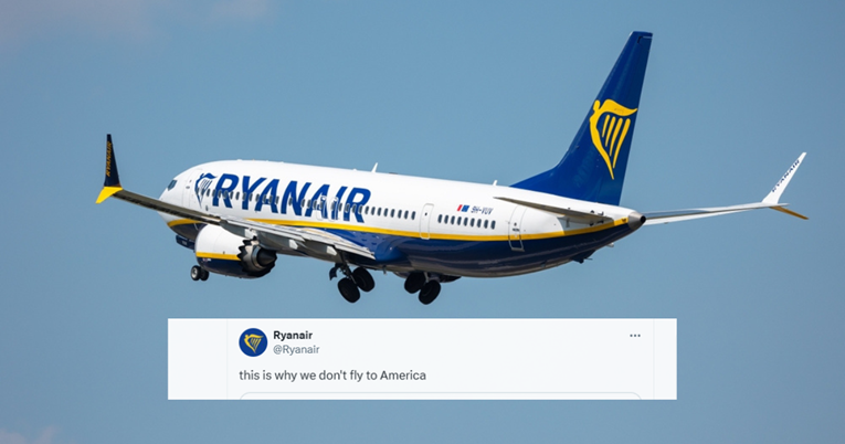 Ryanair nasmijao objavom o Amerikancima: "Evo zašto ne letimo za SAD"