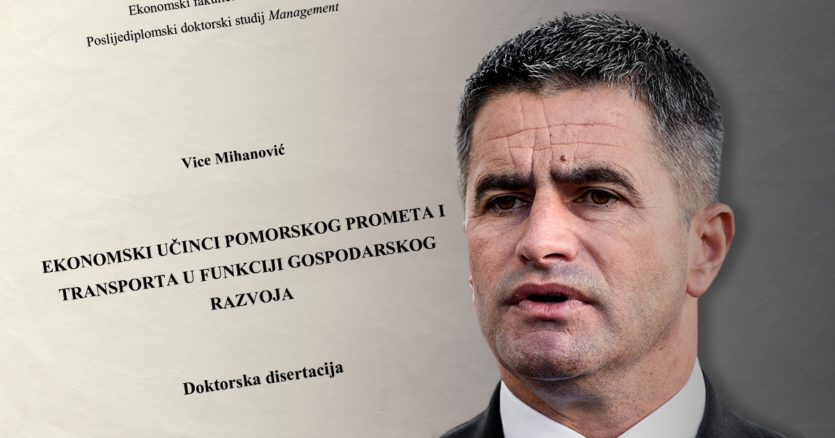 Objavljujemo imena profesora koji će procijeniti Mihanovićev doktorat