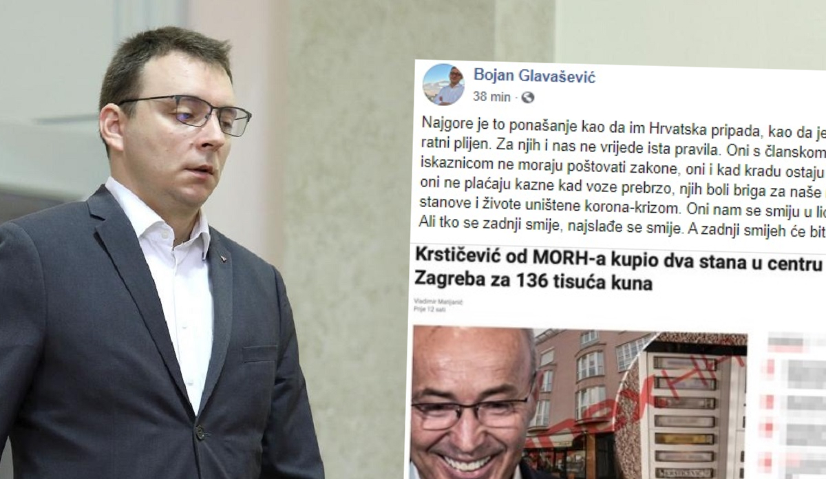 Glavašević o Krstičeviću i stanovima: Ponašaju se kao da je Hrvatska ratni plijen