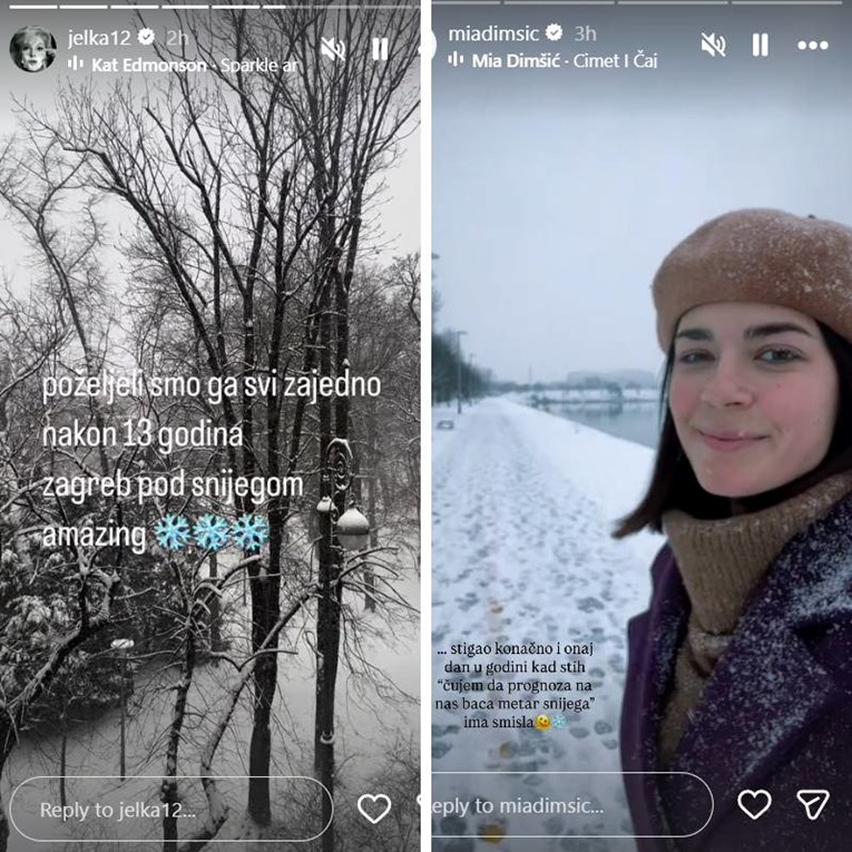Poznate Hrvatice pokazale kako uživaju u snijegu, Instagram je pun objava
