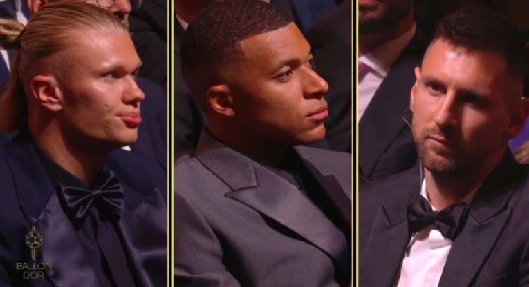 Pogledajte izraze lica Haalanda i Mbappea kad je Beckham pročitao Messijevo ime