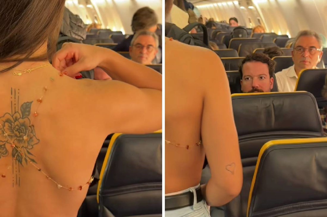 Španjolka u avionu izazvala kaos outfitom, snimala je muškarce kako je gledaju