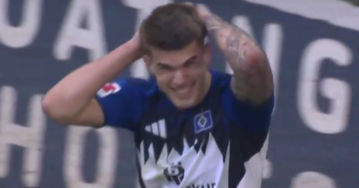 VIDEO Vušković zamalo zabio u remiju HSV-a. Odmah se uhvatio za glavu