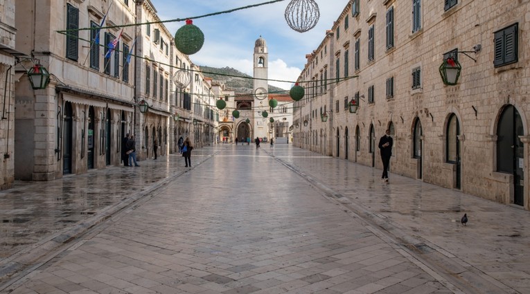Pogledajte kako izgledaju ulice Dubrovnika prvih dana 2021. godine