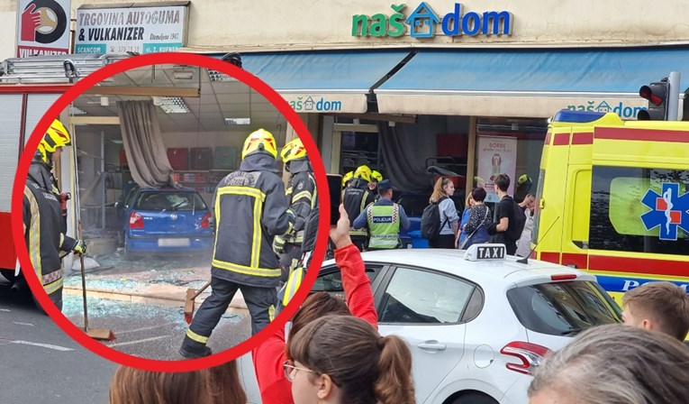 Auto uletio u dućan u centru Zagreba, prije toga naletio na biciklisticu