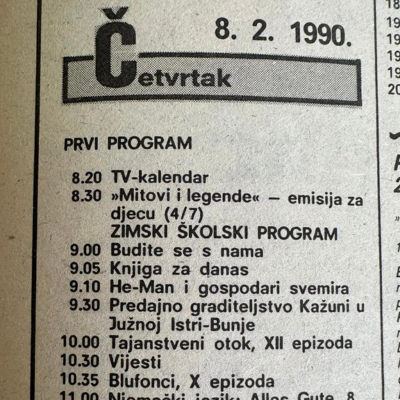 Oprez, nostalgija: Ovako je izgledao TV program 1990.