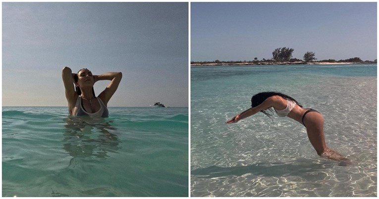 "Curo, gdje skačeš?": Kim Kardashian objavila fotke s mora, fanovi je počeli sprdati 