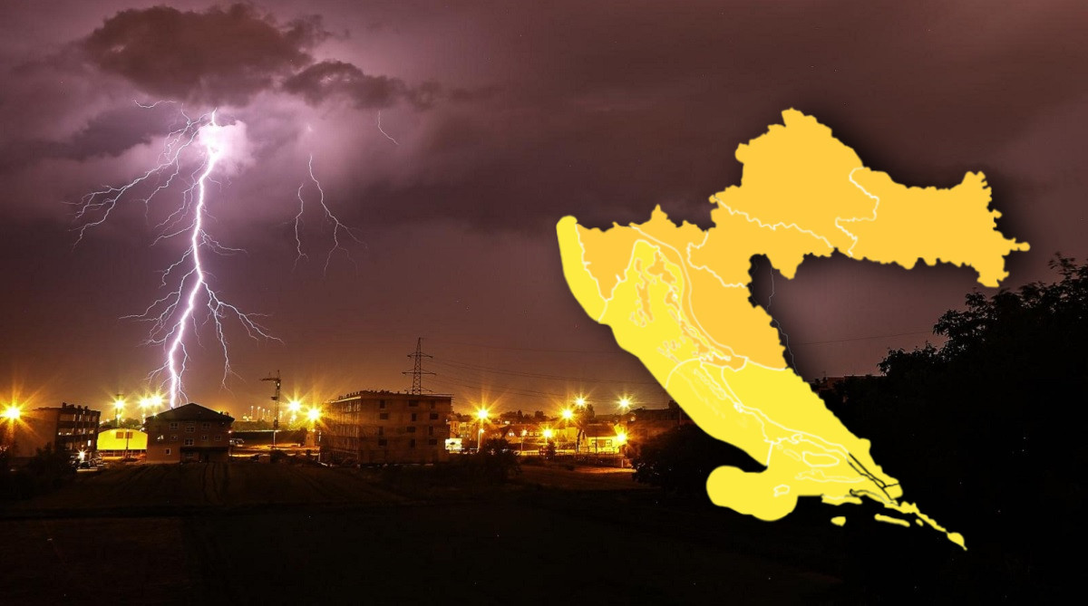 Izdana upozorenja za cijelu zemlju. Bit će oluja, tuče, moguće i poplave