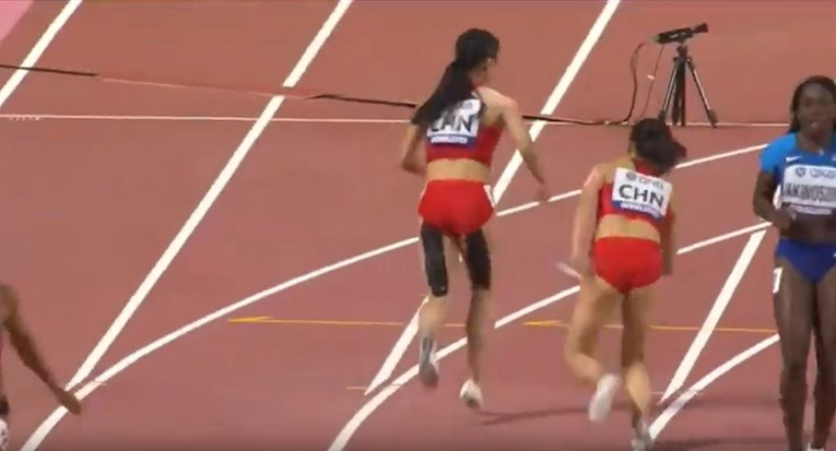 VIDEO Kineskinje na SP-u trčale štafetu u suprotnom smjeru zbog neviđenog kiksa