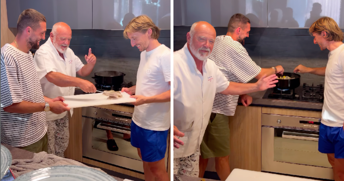 Modrić i Kovačić u restoranu na Pelješcu pripremali riblju juhu, chef objavio video