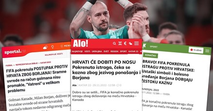 Srpski mediji: Bravo, FIFA! Hrvati u velikom problemu zbog jezivog vrijeđanja Borjana