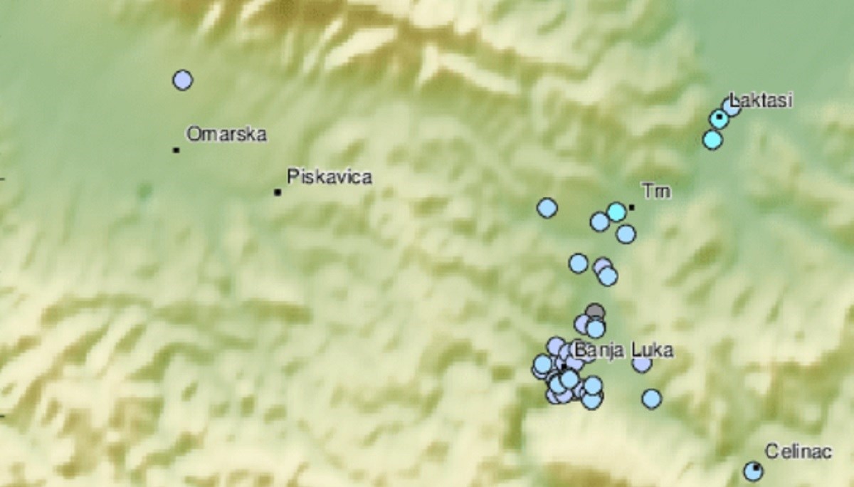 Potres magnitude 1.5 po Richteru u Banjoj Luci