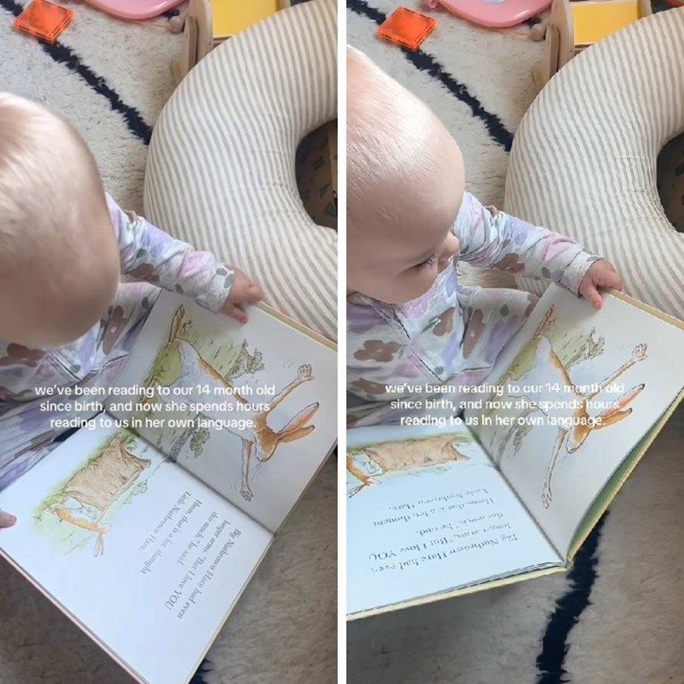 14-mjesečna djevojčica koja obožava "čitati" knjige oduševila internet