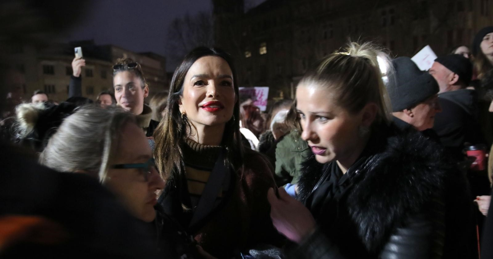 Severina marširala sa ženama u Zagrebu povodom 8. marta