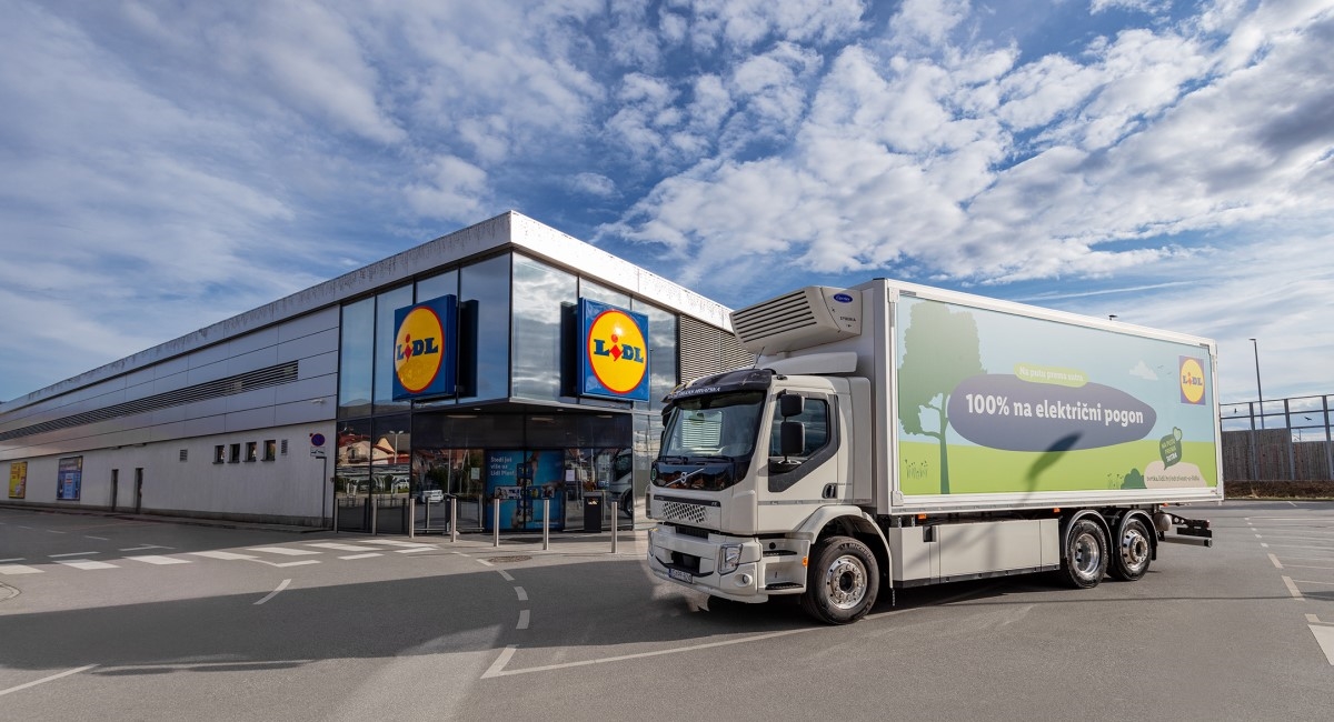 Lidl: Prvi u Hrvatskoj koristimo električni kamion za opskrbu trgovina