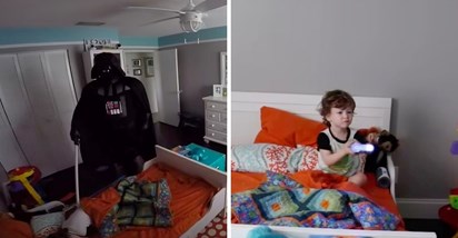Tata u kostimu Dartha Vadera probudio sina (2), njegova reakcija oduševila milijune