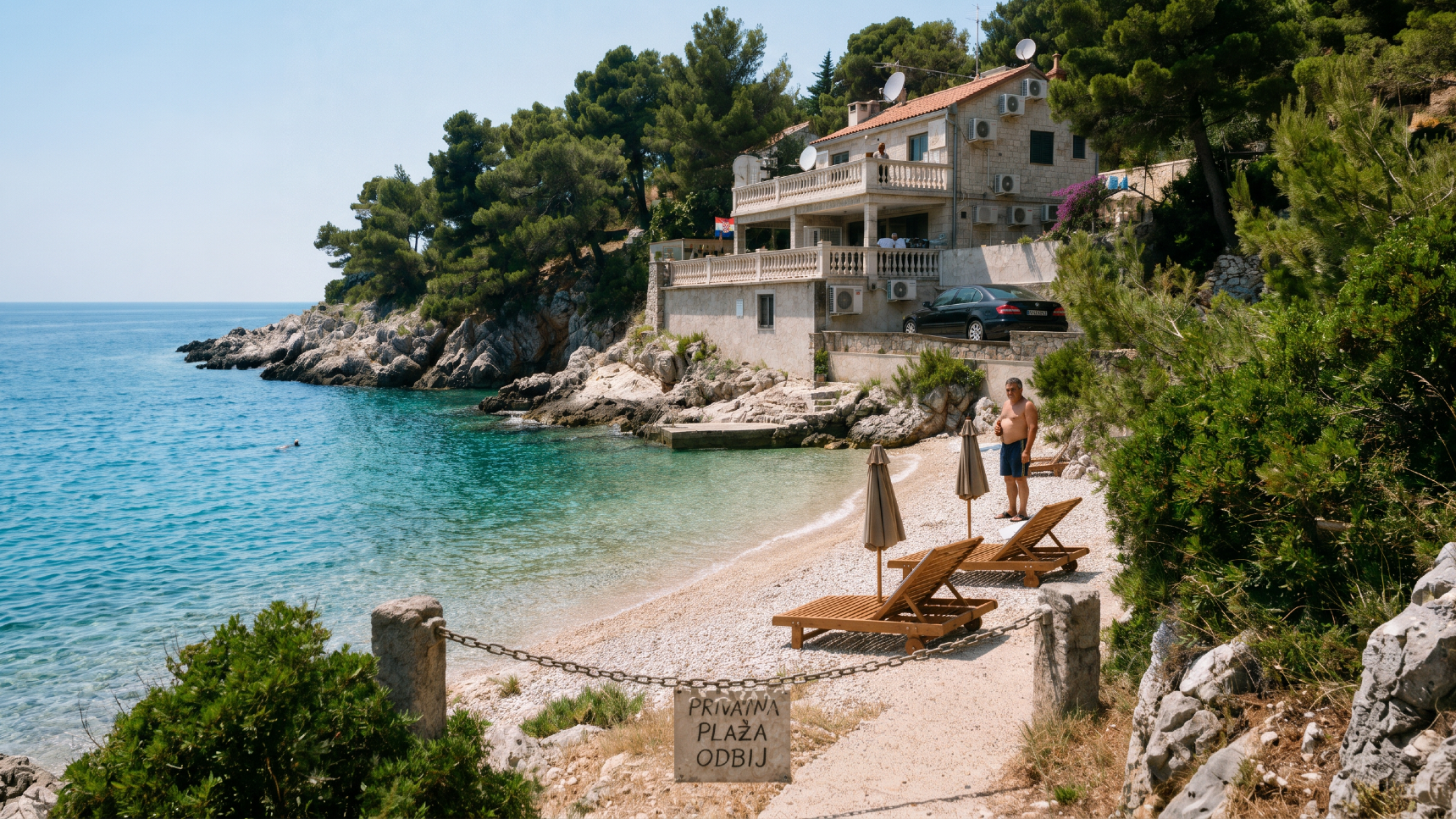 Možete li na plažu ispred tuđe vile? Evo što kaže zakon