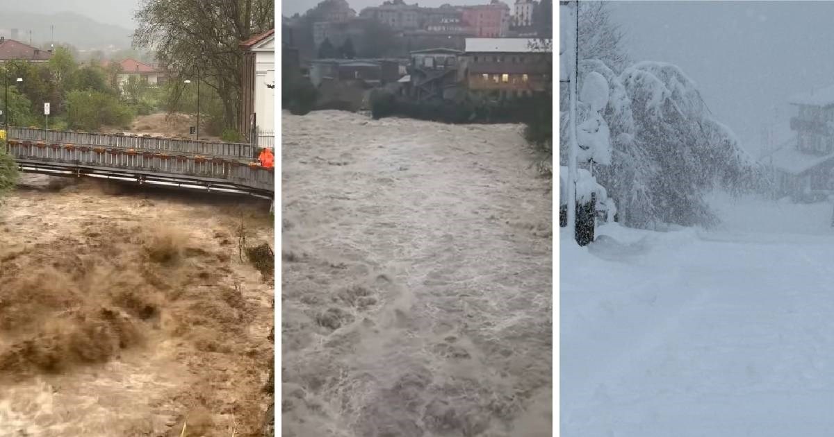 VIDEO Bujice u Italiji, mećava u Alpama, palo metar snijega. Gradovi odsječeni