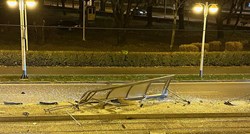Pijani mladić Porscheom "pokupio" tramvajsku stanicu na Savskoj u Zagrebu