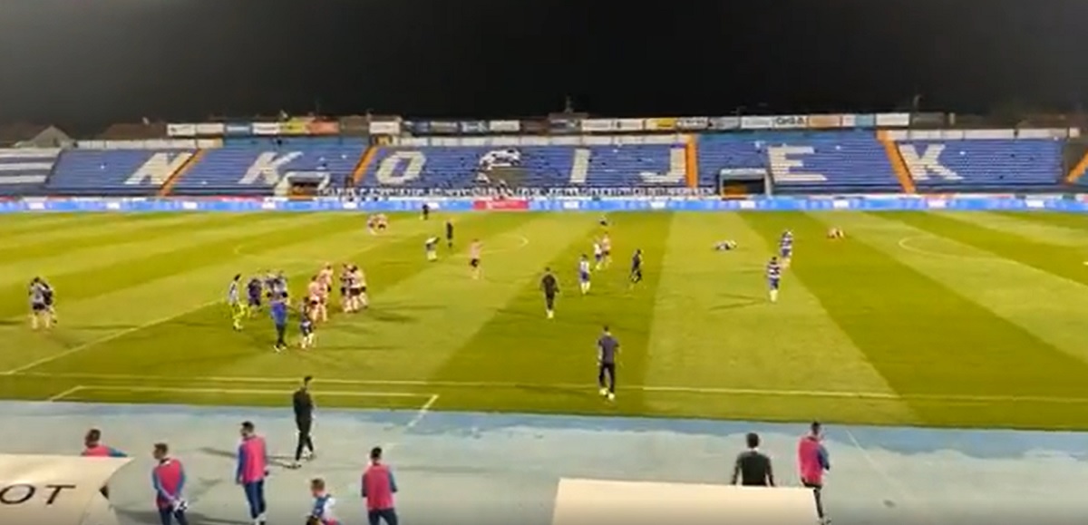 Pogledajte euforiju i slavlje igrača Lokomotive na stadionu Osijeka