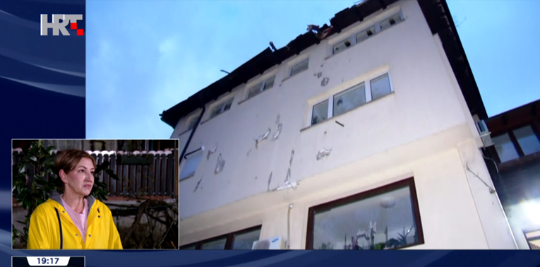 Velika šteta u Zagrebu: Stabla se srušila na stambenu zgradu