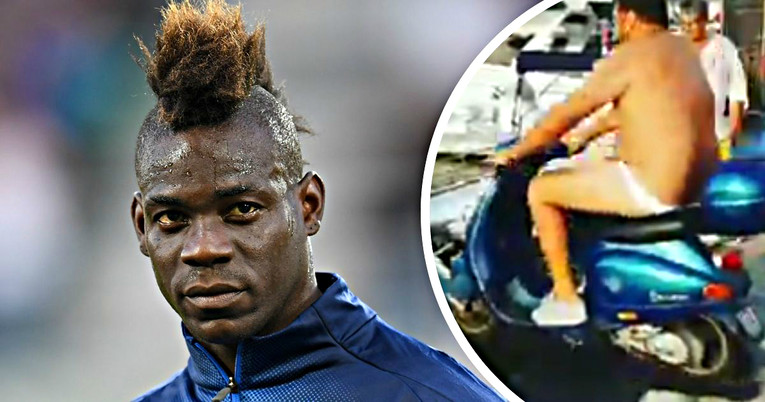 VIDEO Balotelli platio tipu da Vespom skoči u more pa mu se smijao