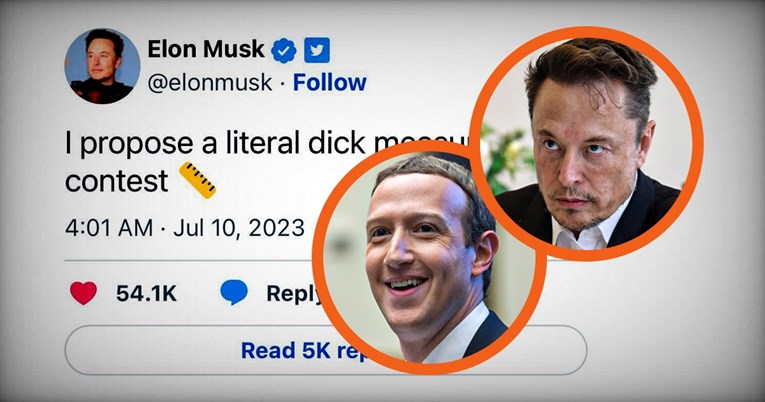 Elon Musk izazvao Marka Zuckerberga na natjecanje u mjerenju dužine penisa