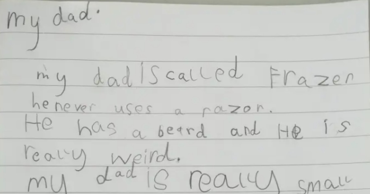 Curica (5) napisala urnebesnu pjesmu o tati: "Lijen je, ima velik trbuh i smrdi"