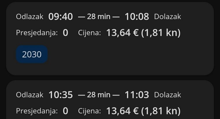 Zeznuli preračunavanje: Ovo su bile cijene HŽ-a prvog dana 2023. godine