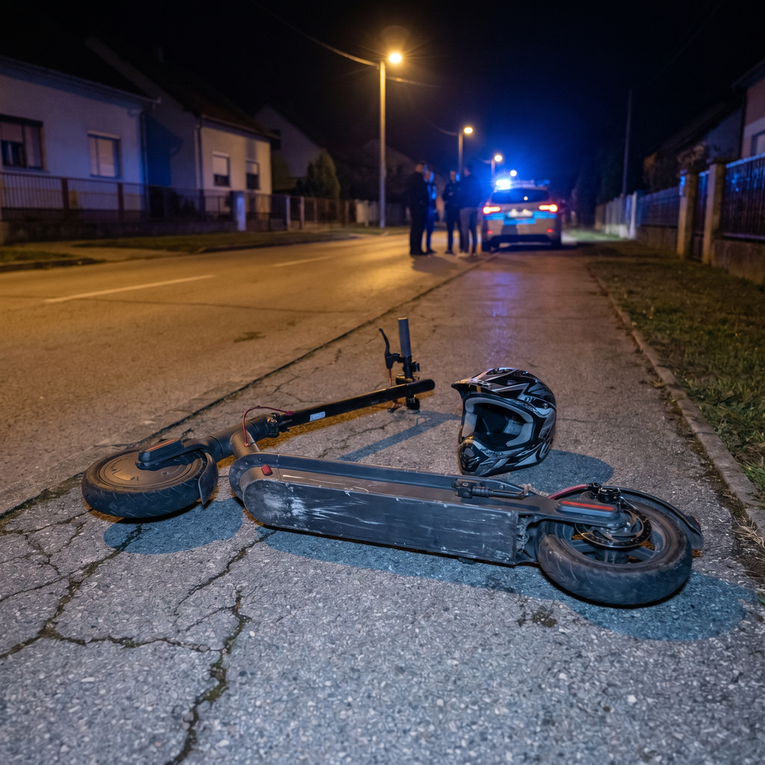 16-godišnjak pao s električnog romobila. Teško se ozlijedio