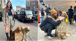 Vlasnica izvela svoje pse da dijele "besplatne zagrljaje", pogledajte reakcije ljudi