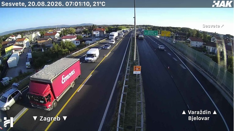 Nesreća na A4 prema Zagrebu, kolona duga oko pet kilometara