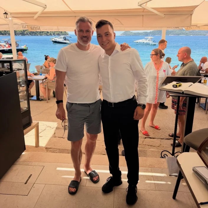 Jamie Carragher odmara se na Lopudu