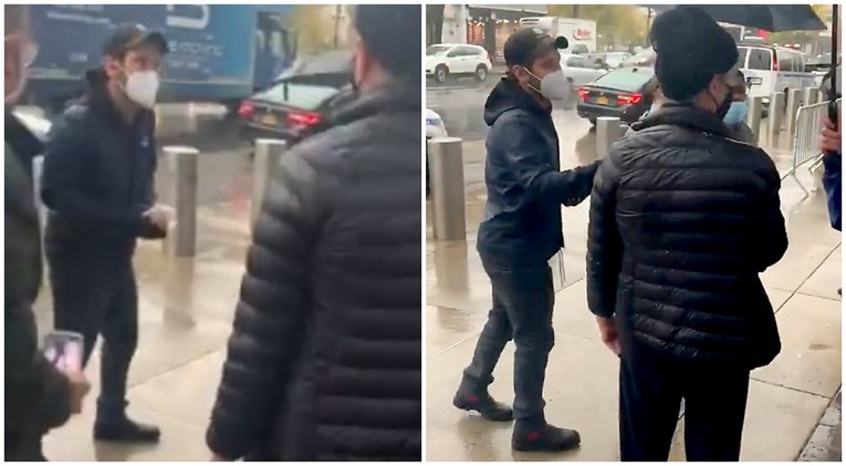 Tip u New Yorku dijelio kekse glasačima u redu na kiši, a onda su shvatili tko je on
