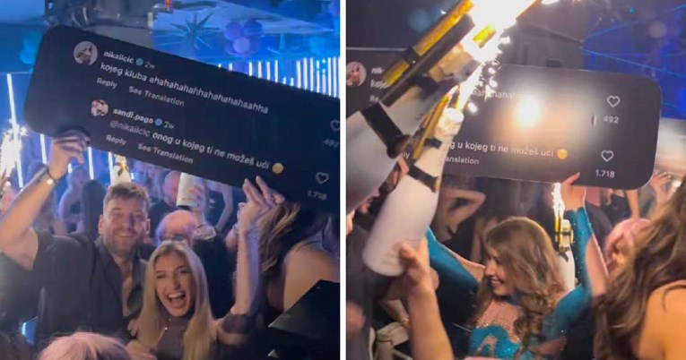 Nika Ilčić Sandiju Pegi: Kojeg si ti kluba vlasnik haha? On: Onog u koji ti ne možeš